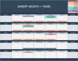 Social Media Content Calendar Template Preview